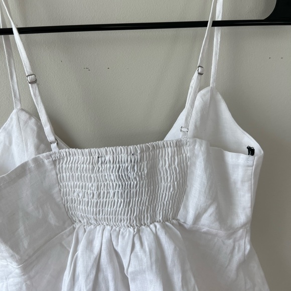 White tie front crop top - Picture 4 of 10